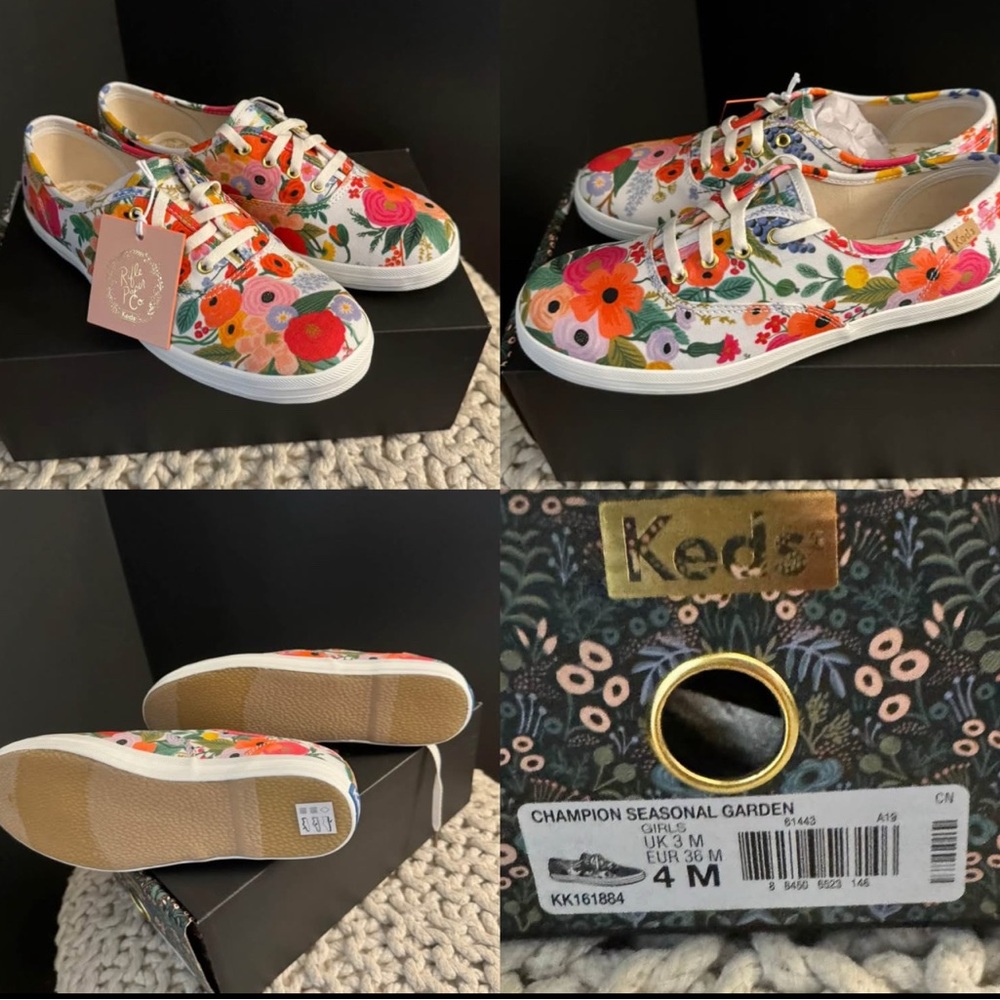 Champion Seasonal Garden Rifle Paper Co Keds New with Tags